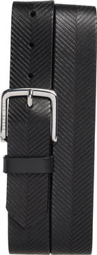 Ted Baker London Herringbone Leather Belt