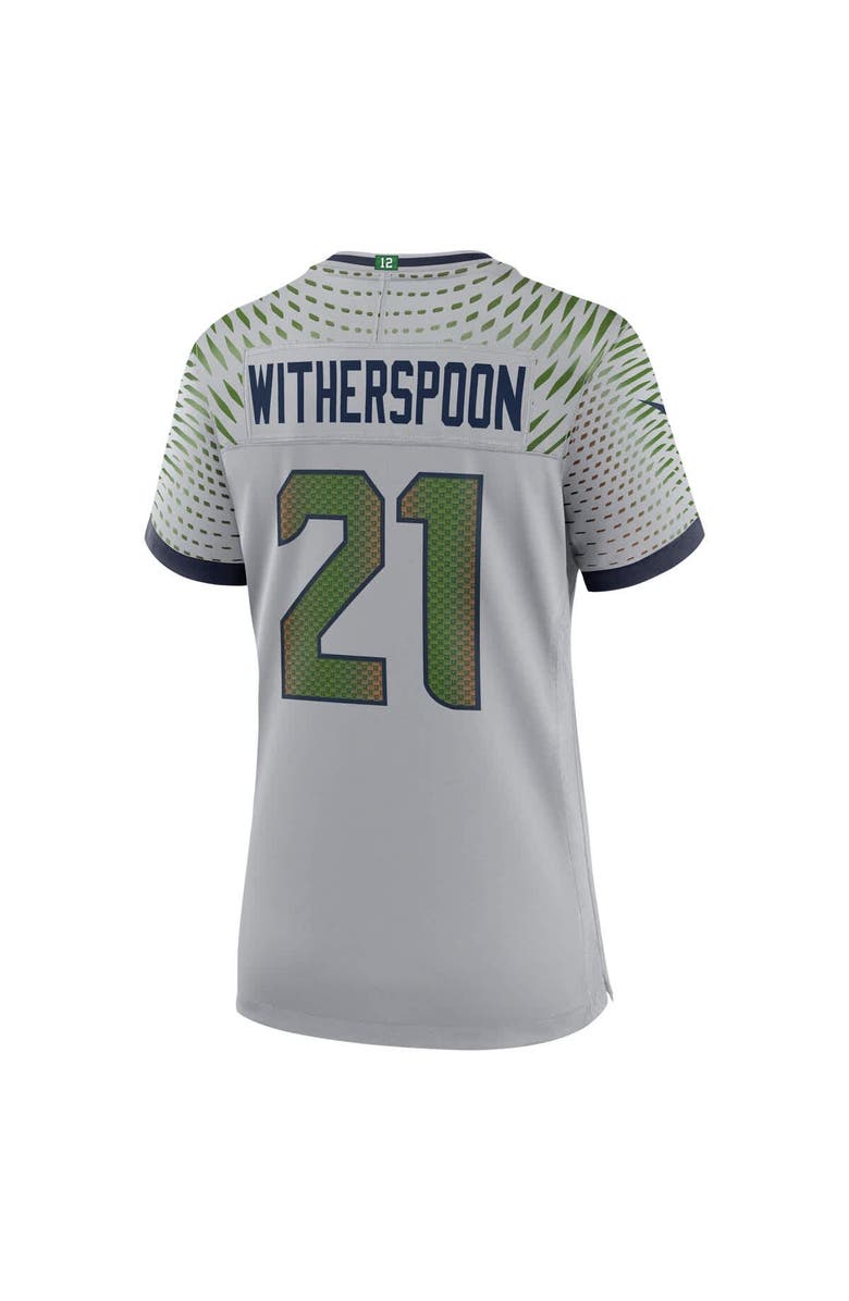 Nike Women's Nike Devon Witherspoon Wolf Gray Seattle Seahawks 2025 Rivalries Collection Game Jersey, Alternate, color, Gray
