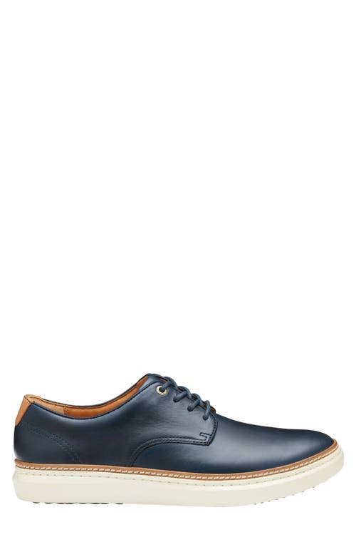 Johnston & Murphy Mcguffey 2 175th Plain Toe Derby In Navy Oiled American Full Grain