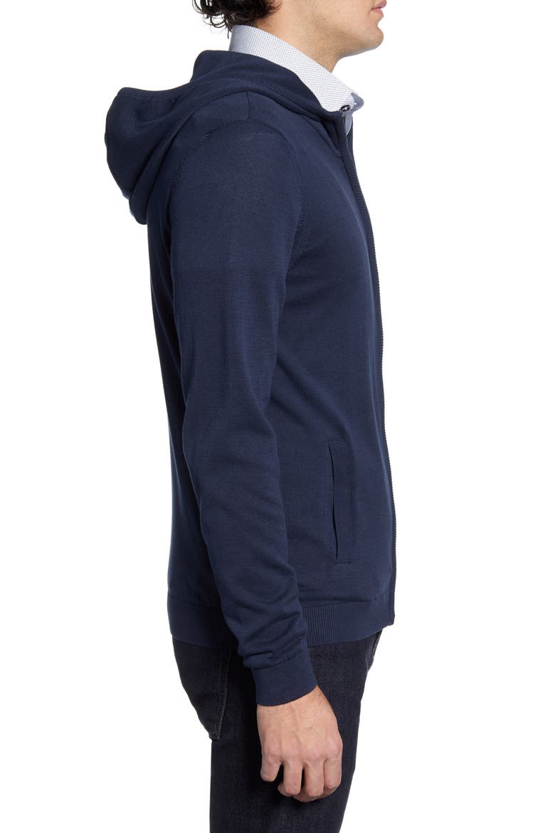 Zip Hoodie, Alternate, color, NAVY