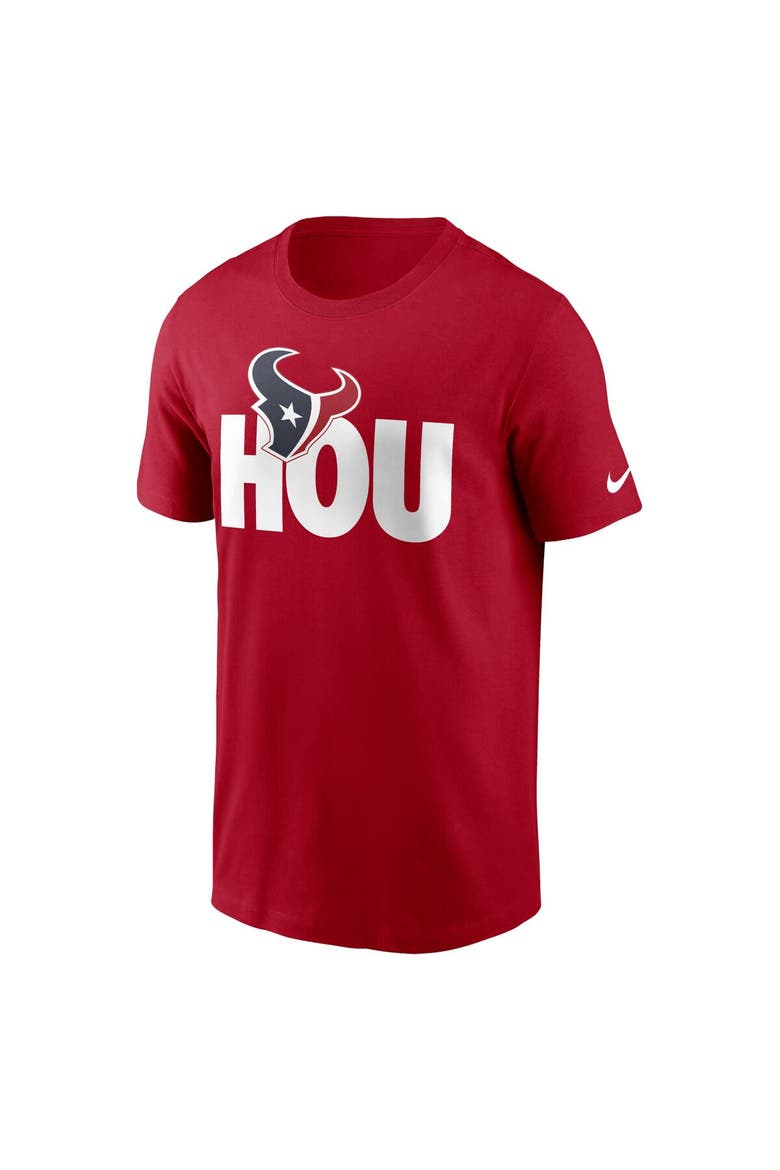 Men's Nike  Red Houston Texans Local Essential T-Shirt, Alternate, color, Red