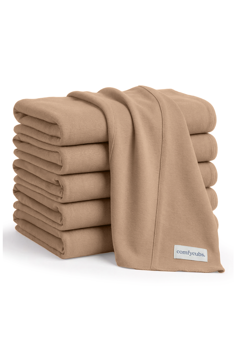 Cotton Burp Cloths - Pack of 6, Main, color, Cedar
