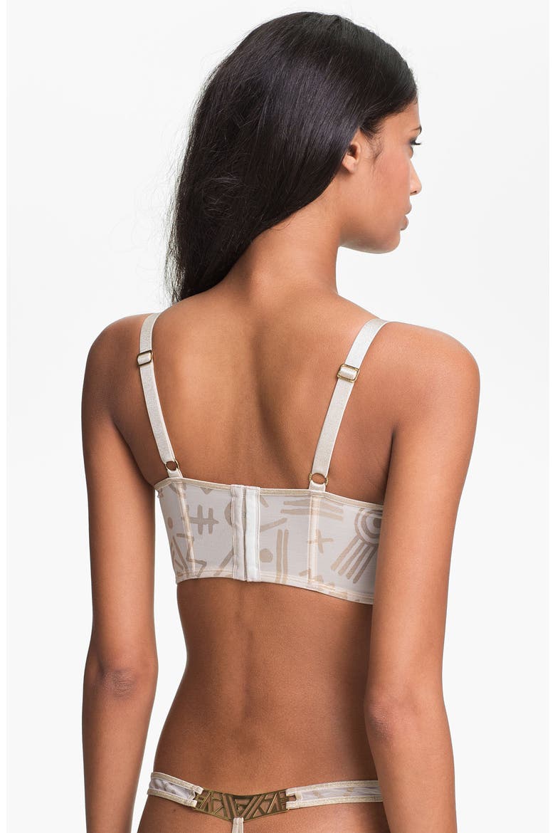 'Golden Karo' Metal Cup Bra (Limited Edition), Alternate, color, GOLD