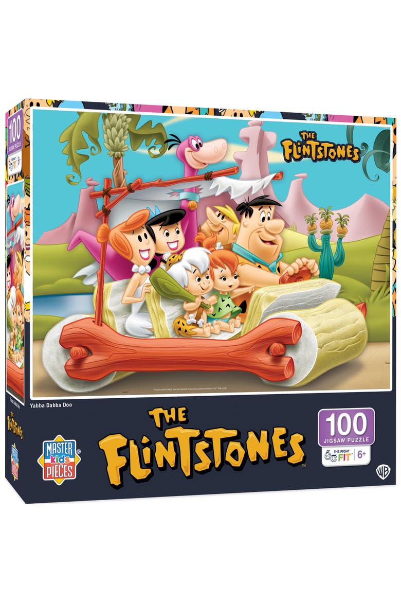 Yabba Dabba Doo 100 Piece Jigsaw Puzzle, Main, color, Multicolor