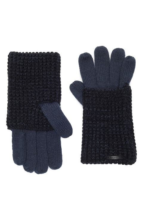 Angled Stitch Marled Gloves
