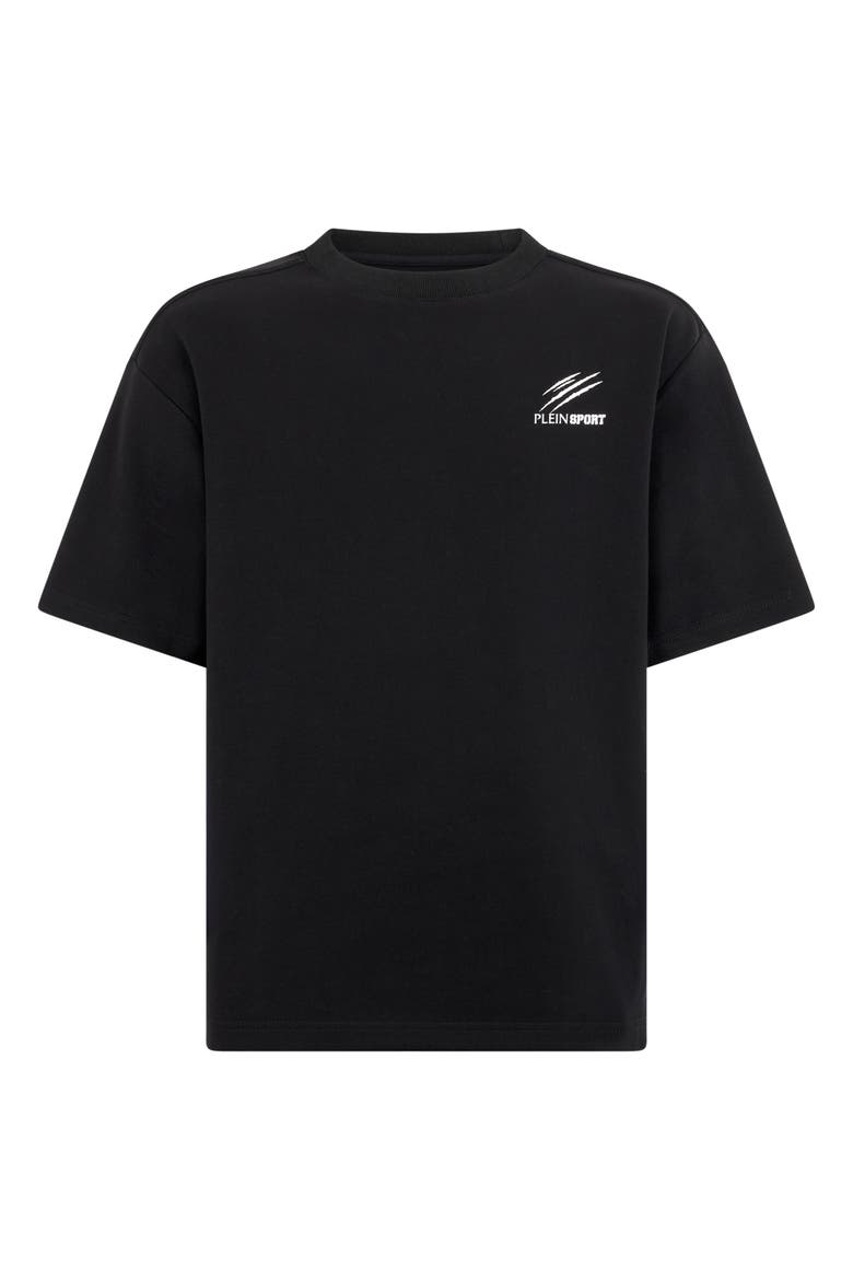 Pique Round Neck T-Shirt Icon Men, Main, color, black