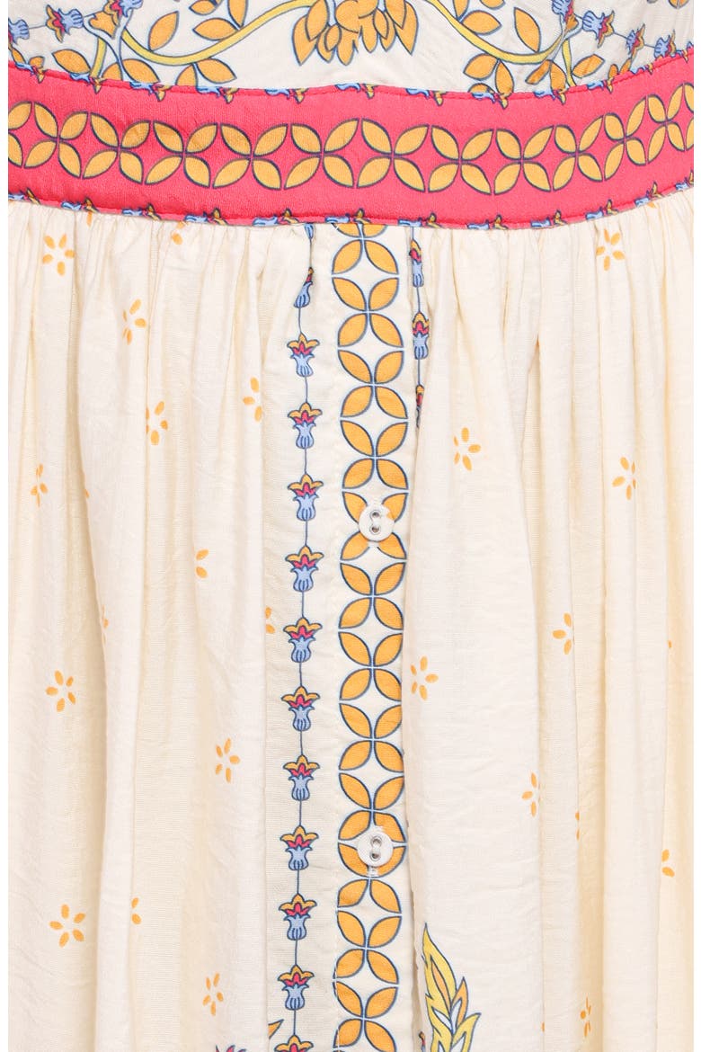 Caelia Print Sleeveless Maxi Dress, Alternate, color, YELLOW MULTI