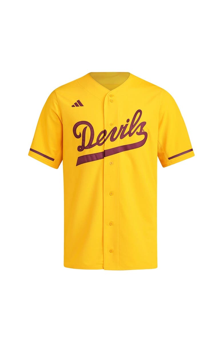 adidas Men's adidas Gold Arizona State Sun Devils Replica Baseball Jersey, Alternate, color,