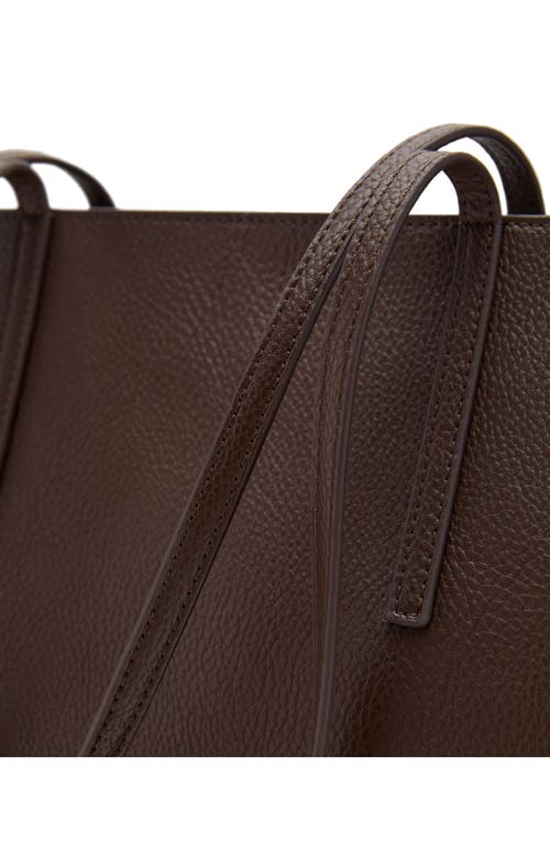 Mango Double Handle Shopper Tote In Brown