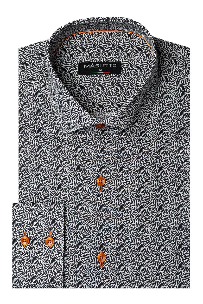 Tao Button Down Long Sleeve Shirt, Main, color, Black