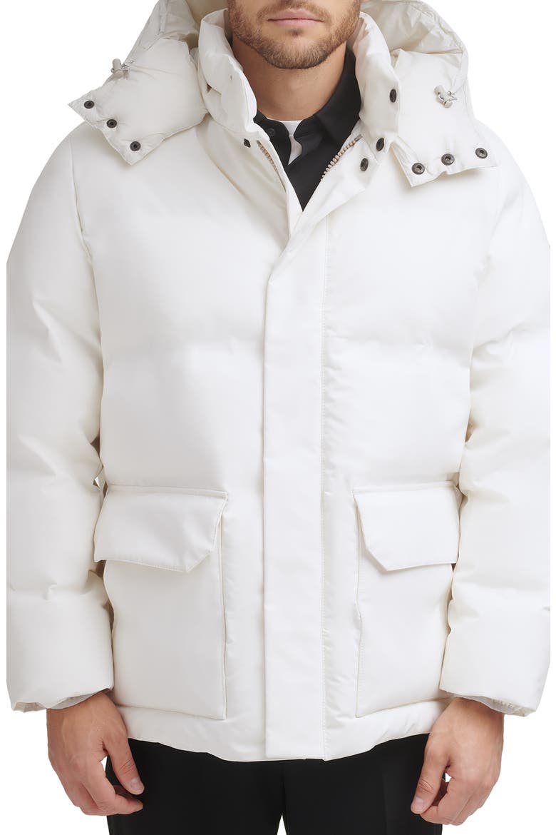 Hooded Puffer Jacket, Main, color, ICE