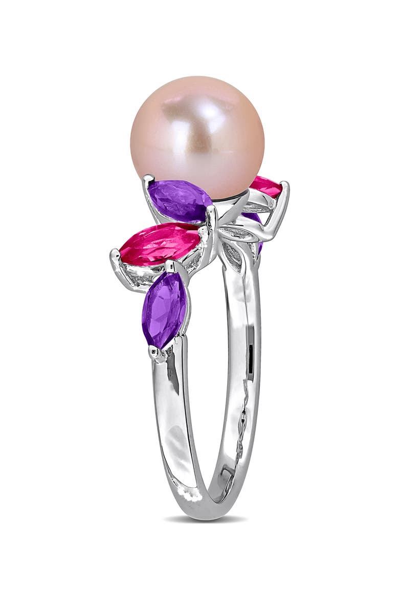 Pink Freshwater Pearl Ring, Alternate, color, PINK MULTI