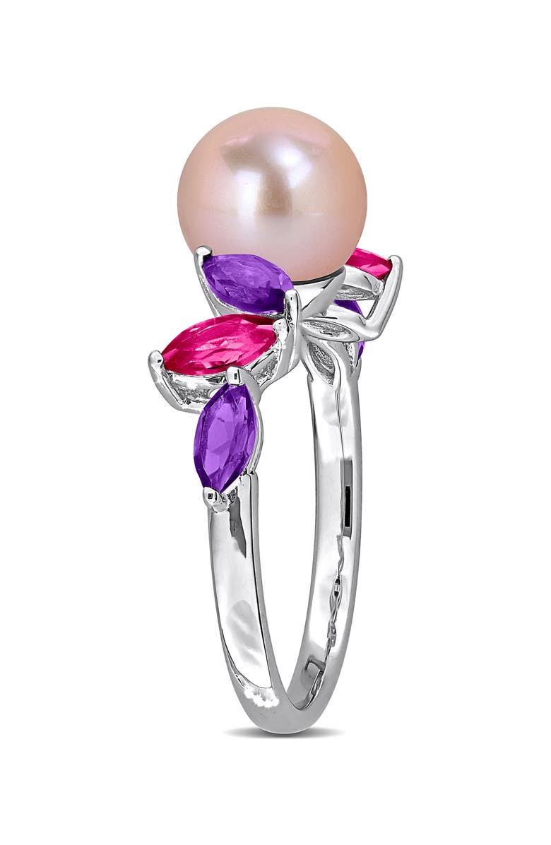 DELMAR Pink Freshwater Pearl Ring, Alternate, color, Pink Multi