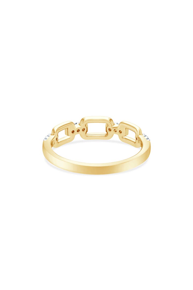Diamond Link Ring - 0.1ct., Alternate, color, YELLOW