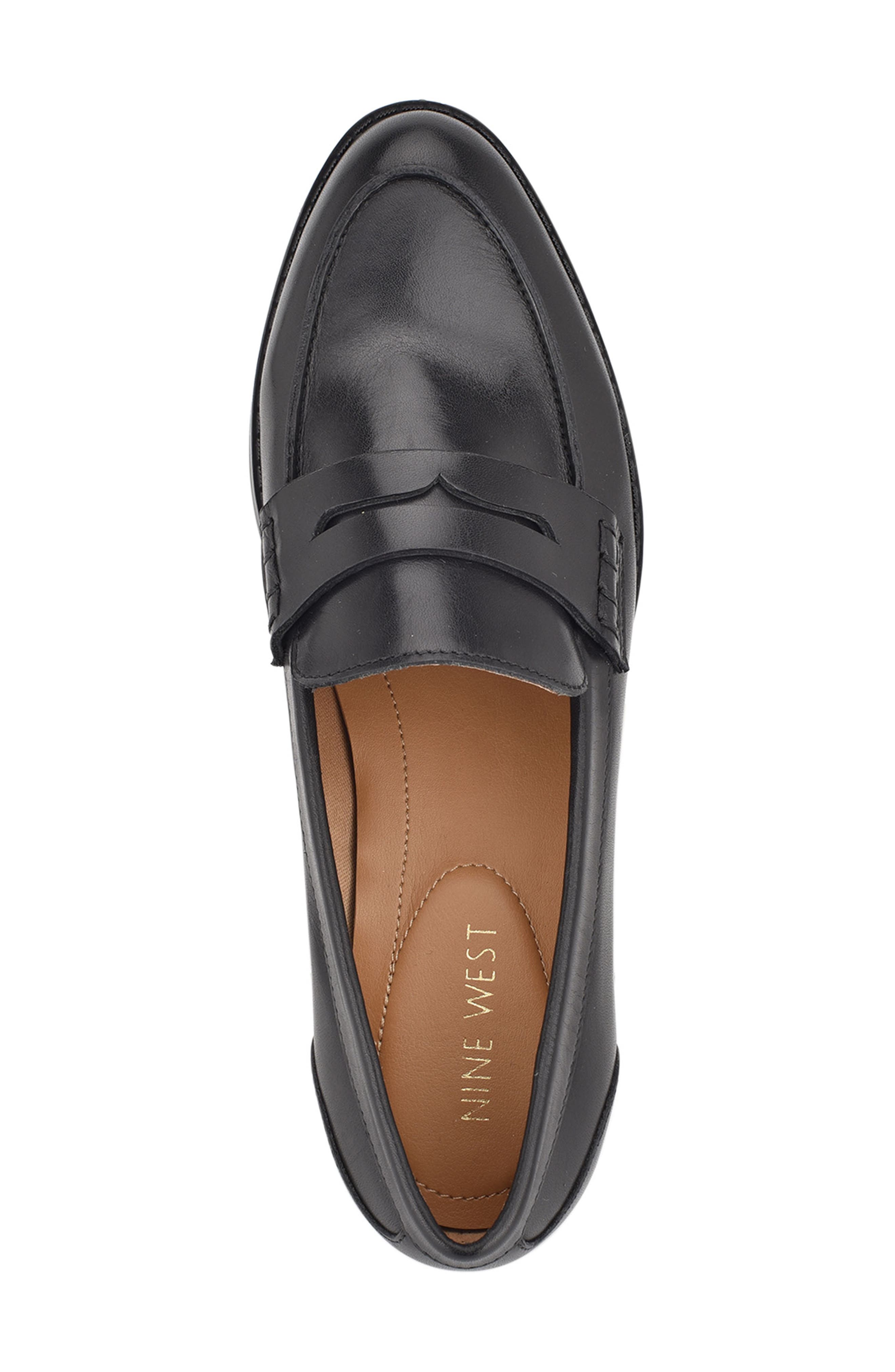 Owlia Loafer, Alternate, color, BLACK LEATHER