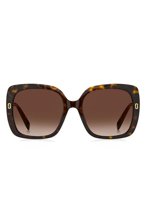 56mm Square Sunglasses