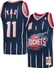 Mitchell & Ness Men's Mitchell & Ness Yao Ming Navy Houston Rockets Hardwood Classics 2002-03 Swingman Jersey