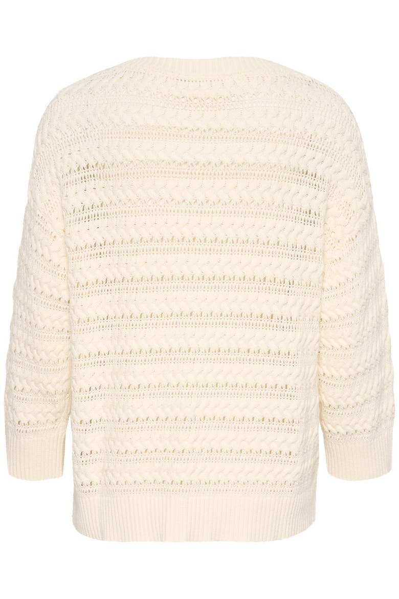 SLSkylah V-neck 3/4 Sleeve Pullover, Alternate, color, Whisper White