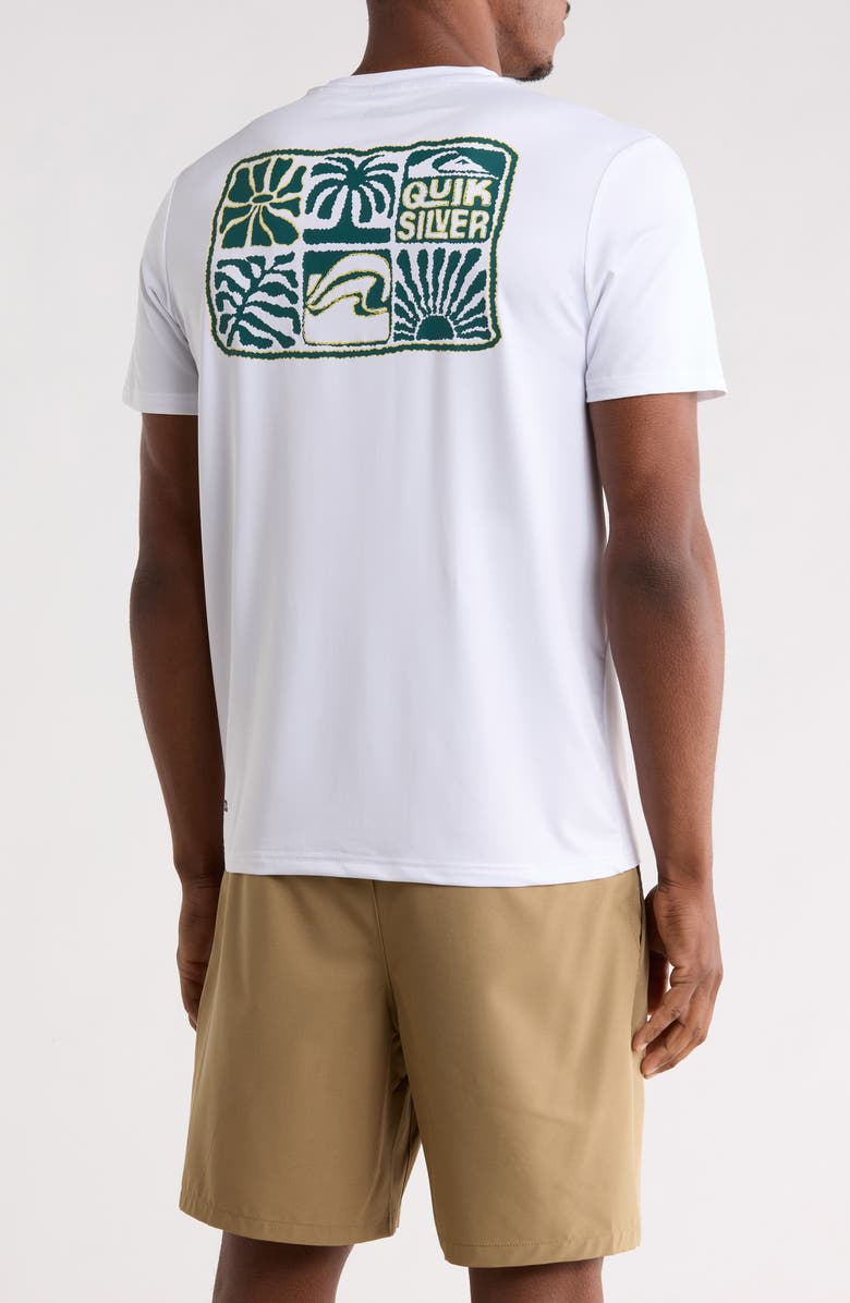 Quiksilver Sunday Palms UPF 50+ T-Shirt, Alternate, color, White