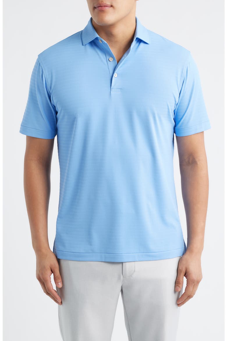 Clark Performance Jersey Golf Polo, Main, color, BLUEBIRD