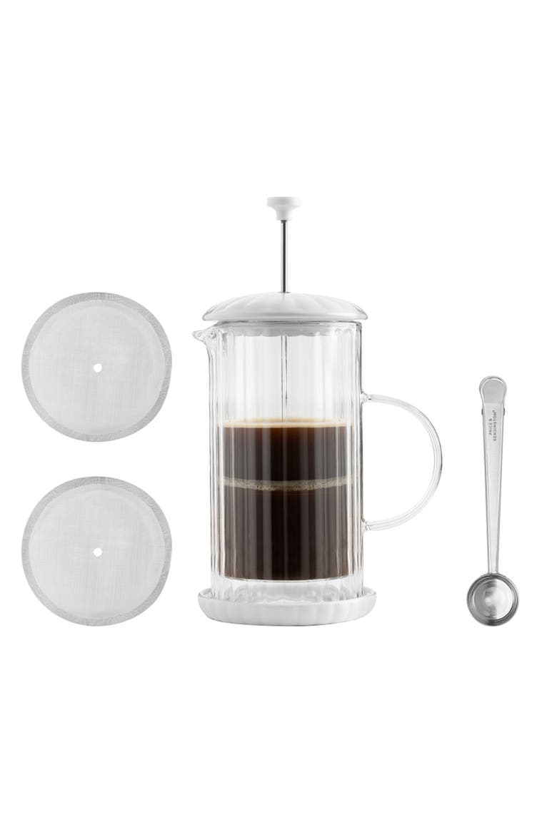Luxe French Press, 350 ml, Alternate, color, White