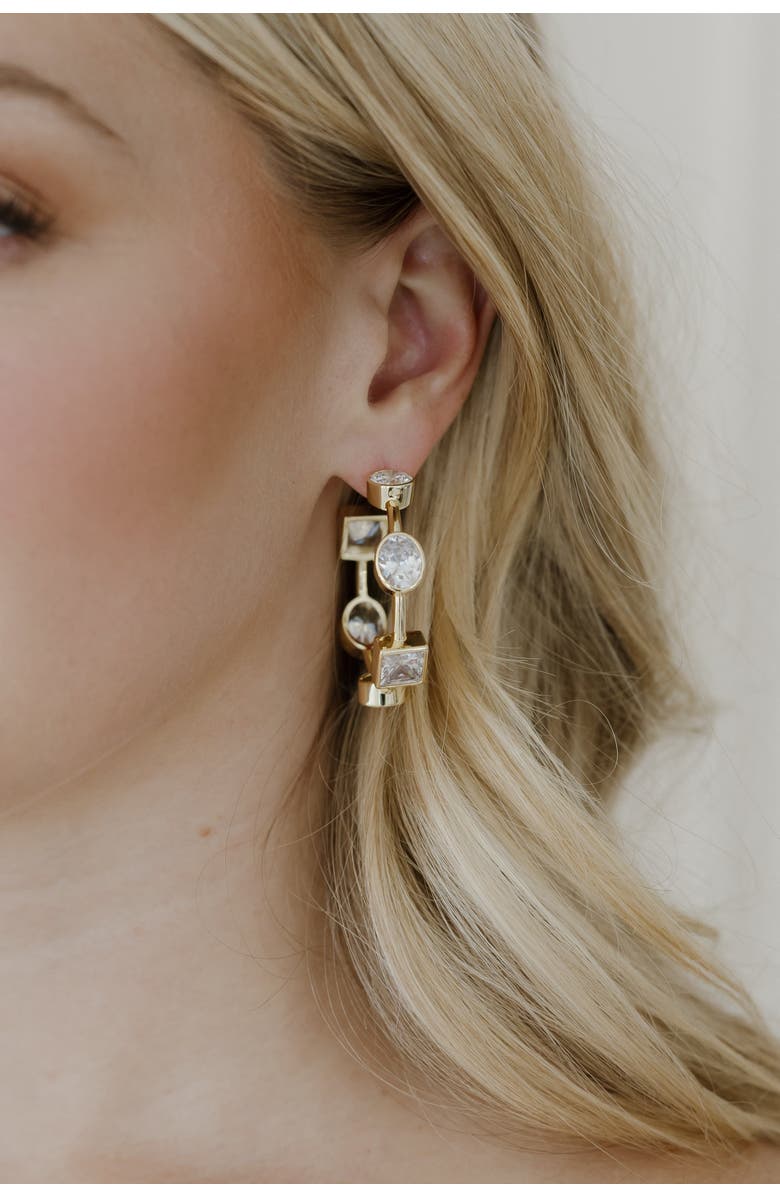 Untamed Petals Ravenna Hoop, Alternate, color, Gold