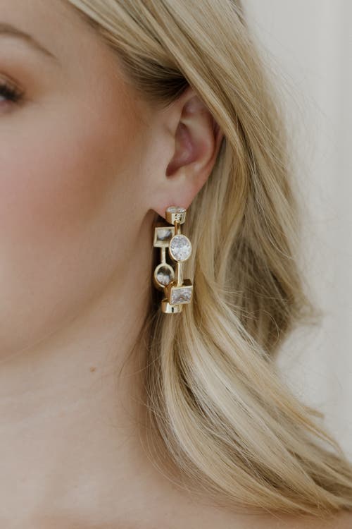 Untamed Petals Ravenna Hoop In Gold