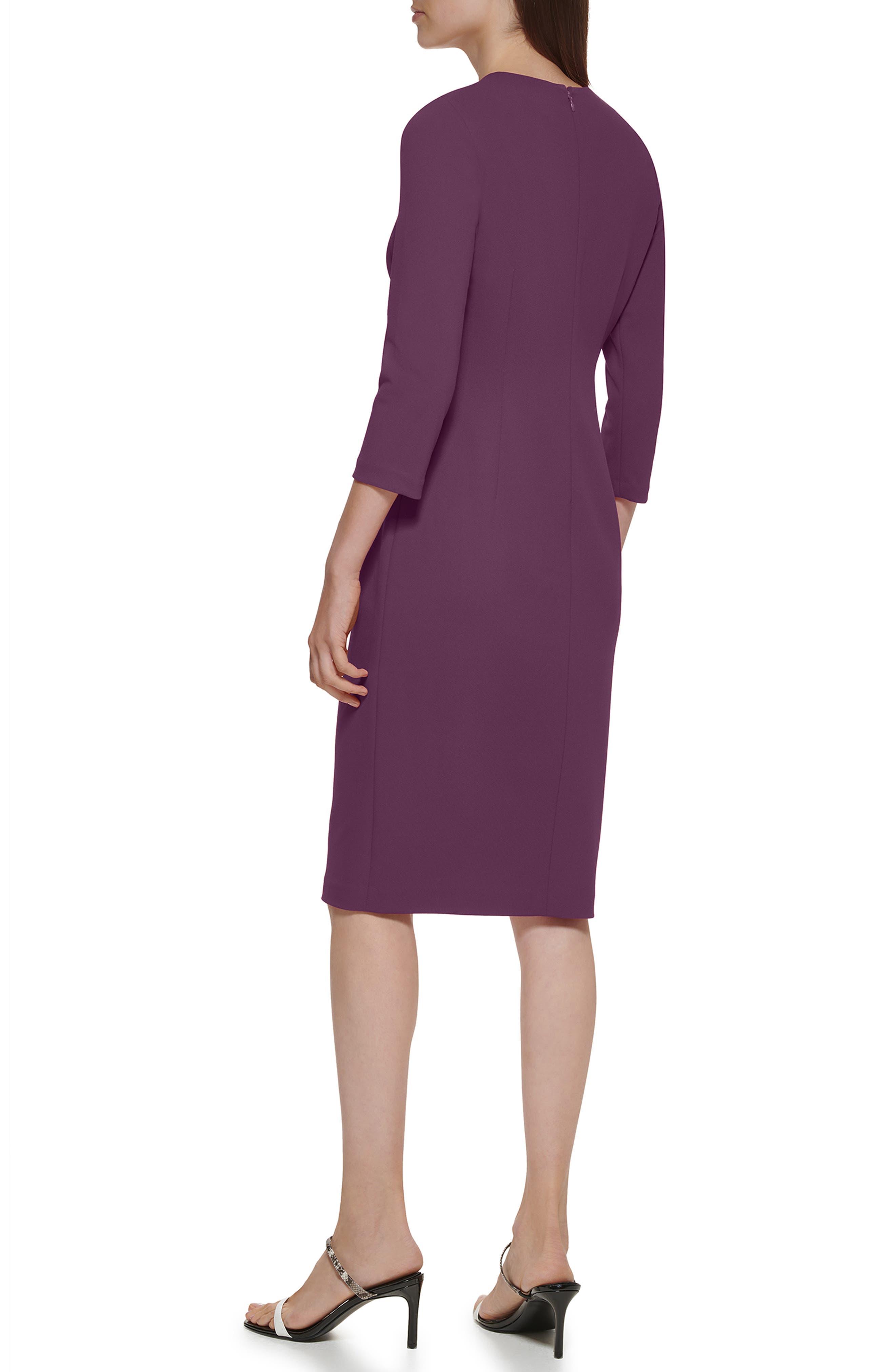 Zip Bottom Midi Sheath Dress - image 4