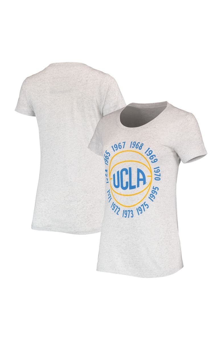 HOMEFIELD Women's Homefield Ash UCLA Bruins Vintage National Champions Basketball Tri-Blend T-Shirt, Main, color,