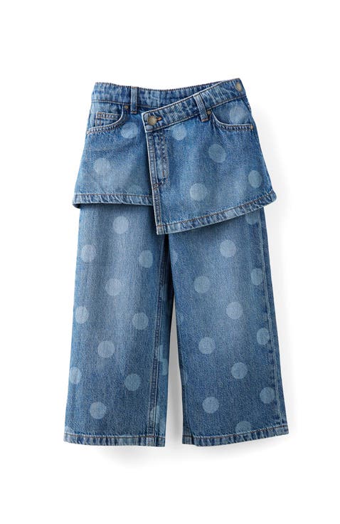 Kid's Super Wide Leg Skirt Denim Jean