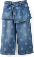 Cotton On Kids Kid's Super Wide Leg Skirt Denim Jean