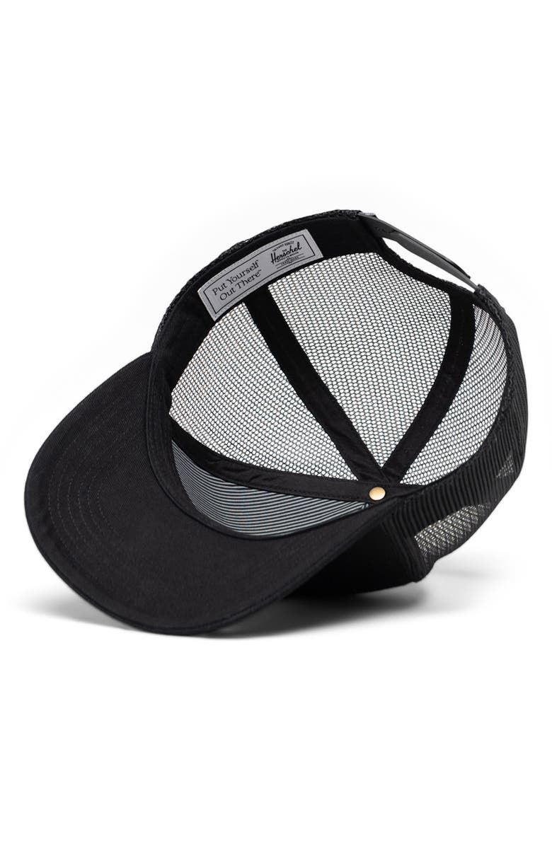 Herschel Supply Co. Whaler Snapback Baseball Cap, Alternate, color, Black