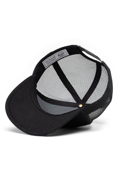 Shop Herschel Supply Co . Whaler Snapback Baseball Cap In Black