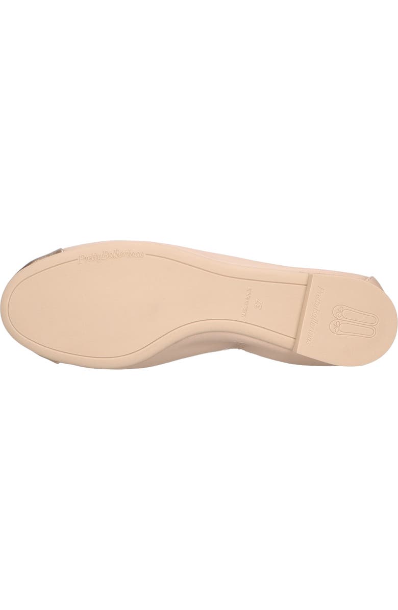Pretty Ballerinas Round toe elasticated ballet flat, Alternate, color, Beige