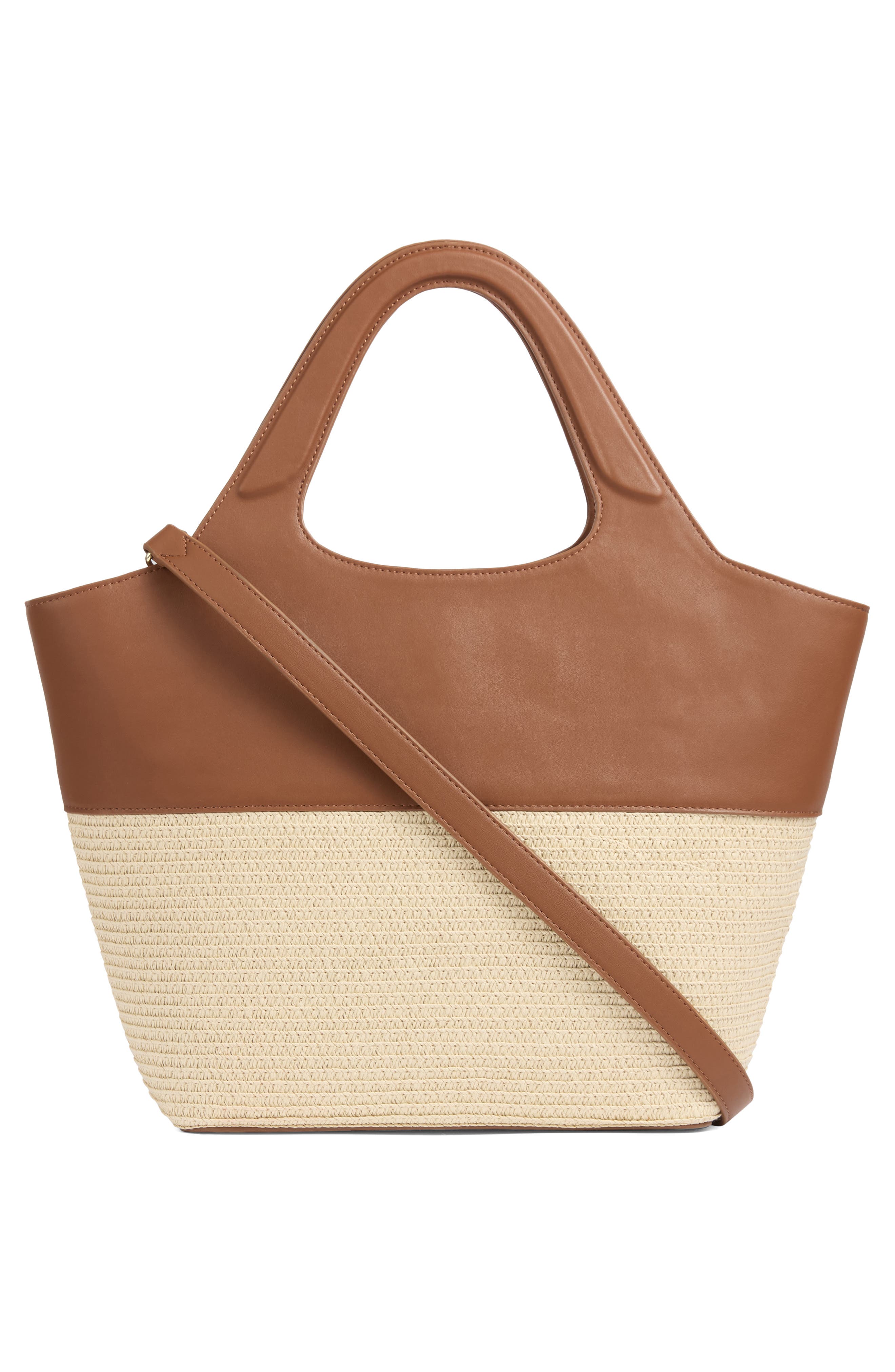 LK Bennett Carly Shoulder Bag, Alternate, color, Natural/ Tan