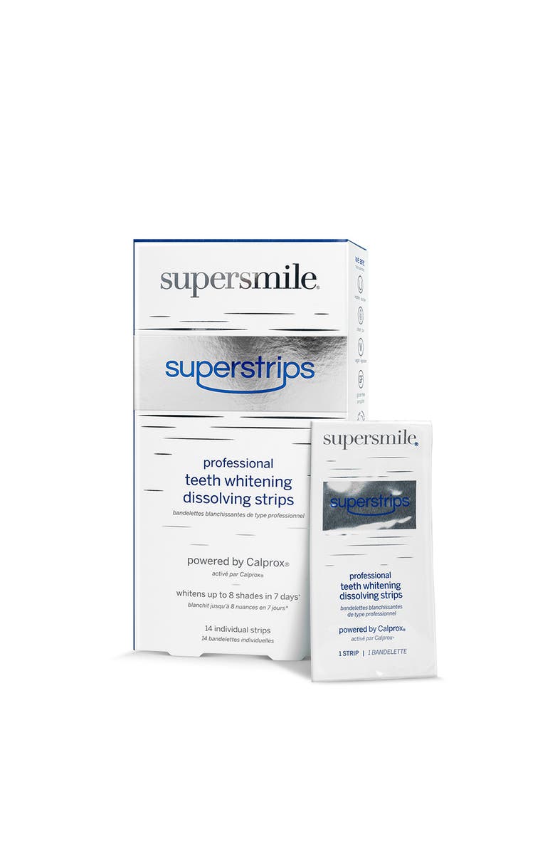 Supersmile Superstrips Dissolving Strips Box Of 14, Alternate, color, White