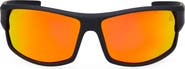 Timberland 64mm Oversize Polarized Rectangular Sunglasses
