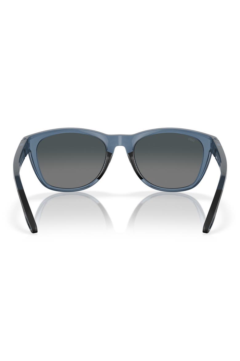 Aleta 54mm Polarized Round Sunglasses, Alternate, color, BLUE FOAM / GRAY GRADIENT 580G