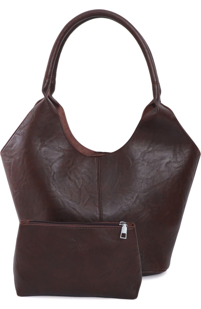 Adornia Top Handle Hobo Bag, Alternate, color, Brown