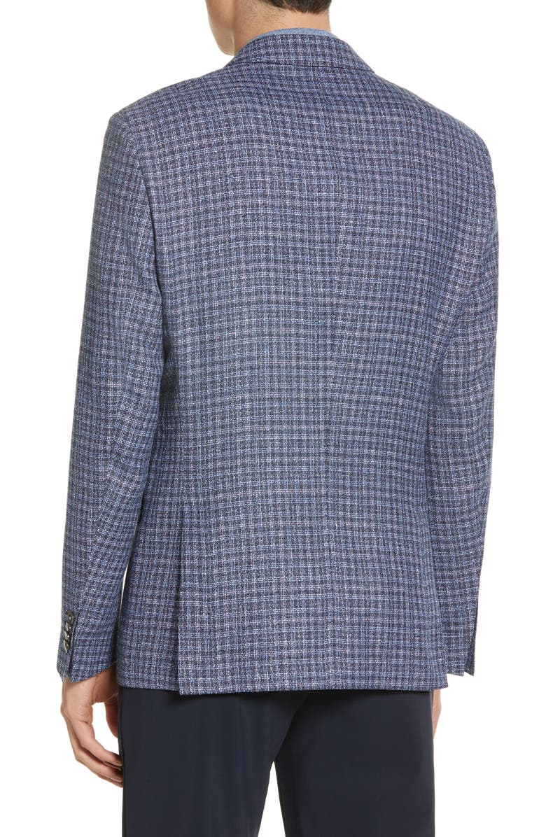 BOSS Hugo Boss Hutson Plaid Wool Blend Sport Coat, Alternate, color, 