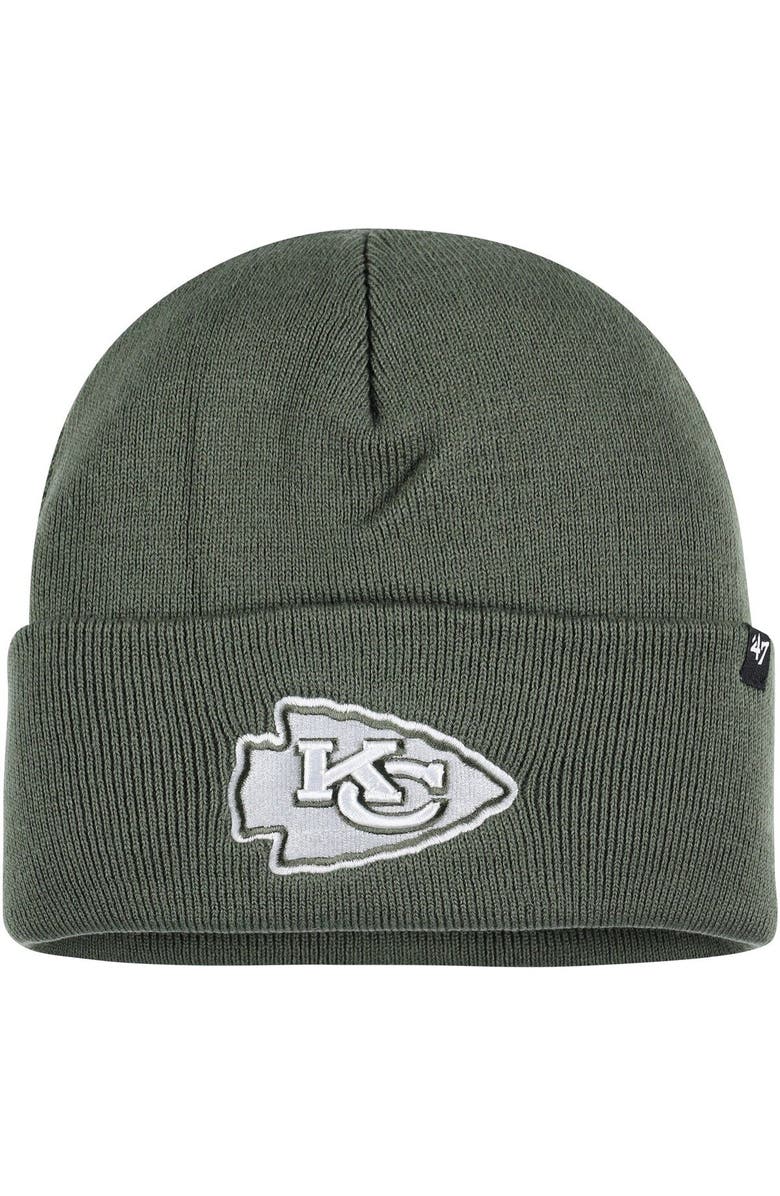 '47 Women's '47 Green Kansas City Chiefs Haymaker Cuffed Knit Hat, Main, color,