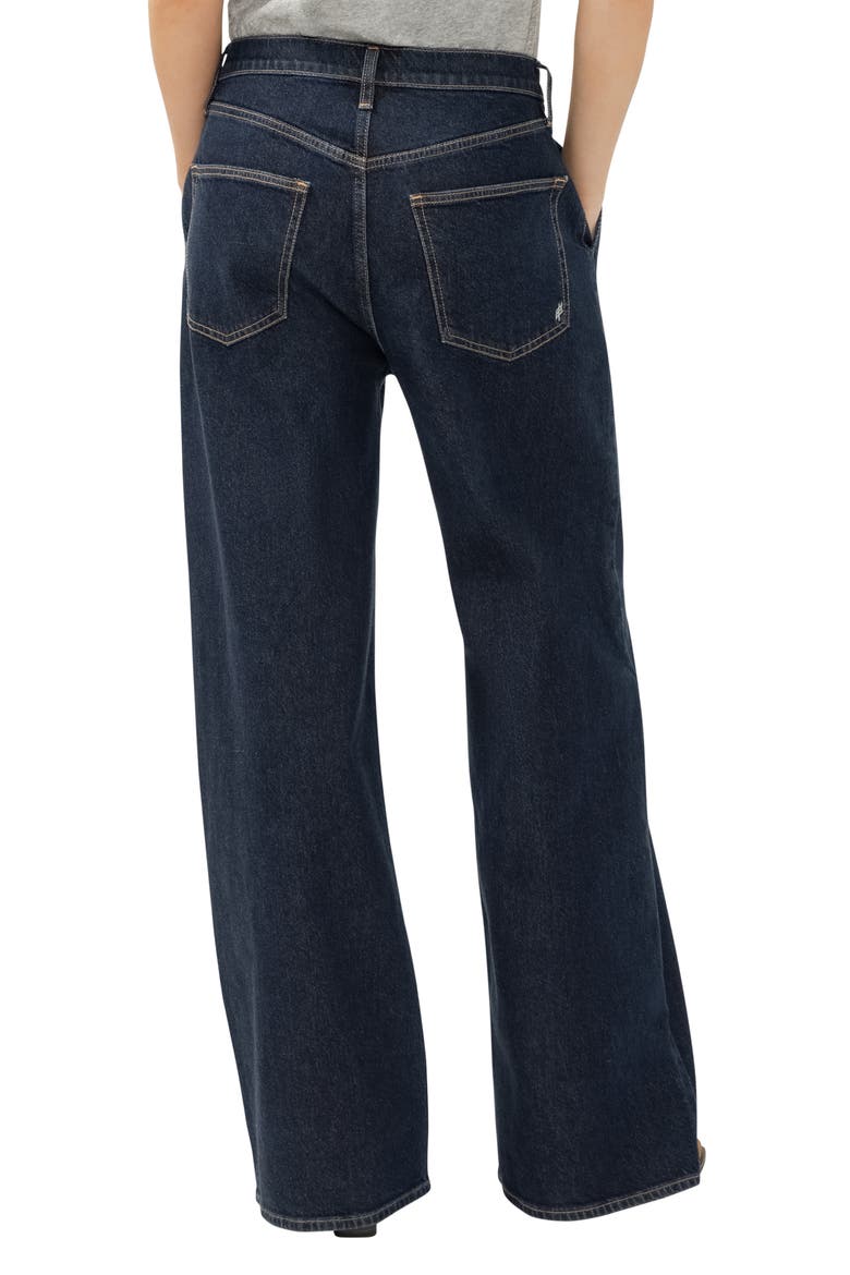 Pleated High Waist Wide Leg Trouser Jeans, Alternate, color, AMELIA