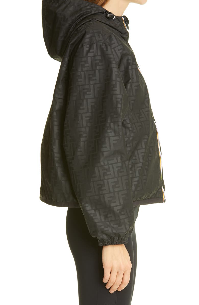Fendi x K-Way<sup>®</sup> Hooded Reversible Waterproof Windbreaker, Alternate, color,