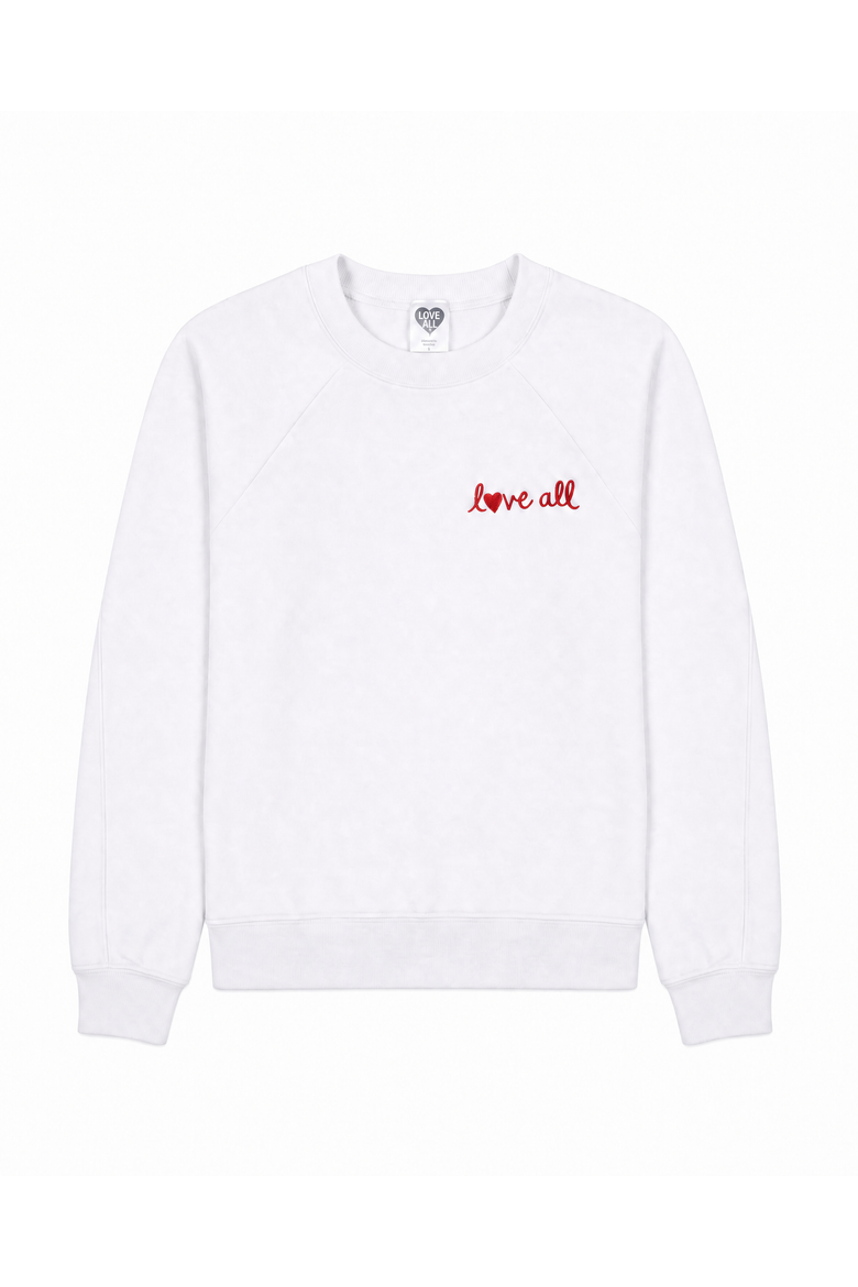 Womens Love All Crew, Alternate, color, Black