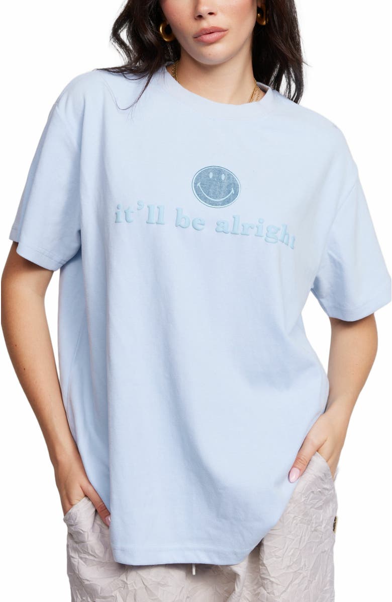 Samii Ryan Smiley It'll Be Alright Oversized Tee, Alternate, color, 