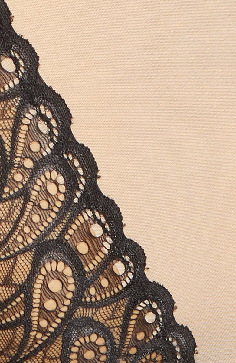 Oh La La Cheri Lace Panel Undewire Teddy, Alternate, color, 