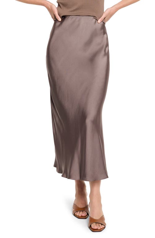 Nic + Zoe Nic+zoe Day Gloss Slip Skirt In Brown