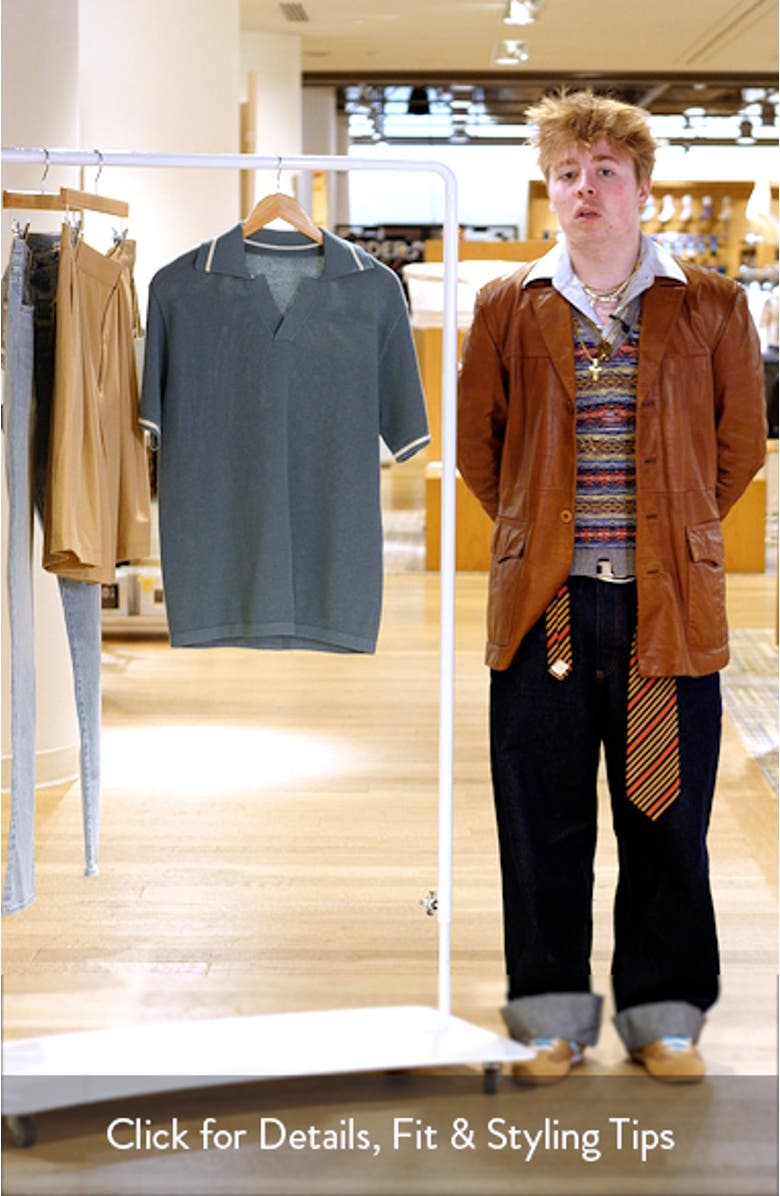 Textured Polo Sweater, sales video thumbnail