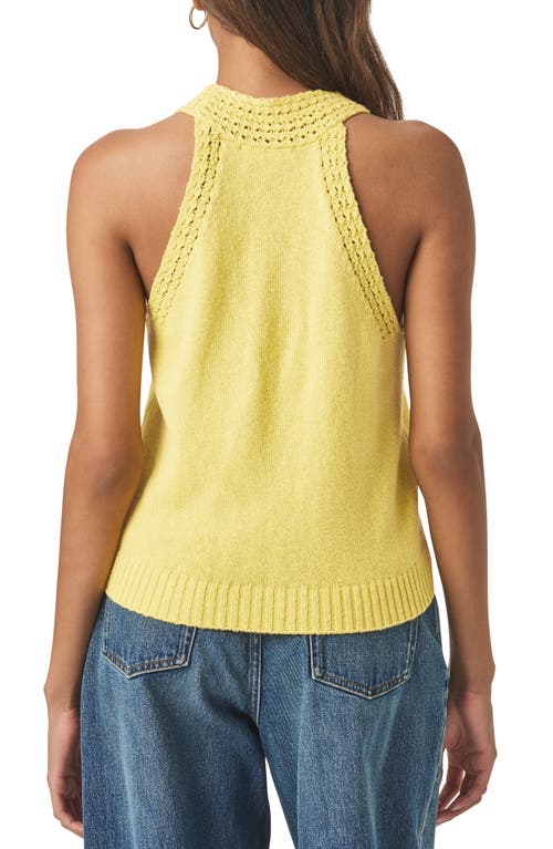 Splendid Talula Cotton Sweater Tank In Yellow