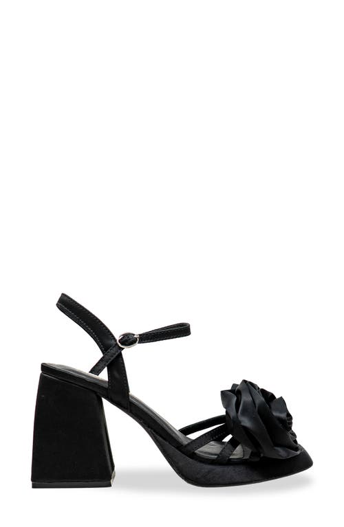Chase & Chloe Chase And Chloe Danielle Rosette Platform Sandal